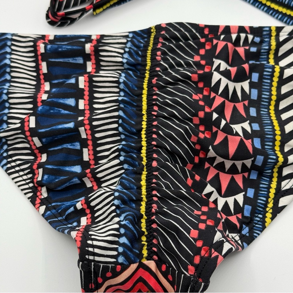 Bar III Black and Red Geometric Bikini Swimwear Size Small - Picture 13 of 13